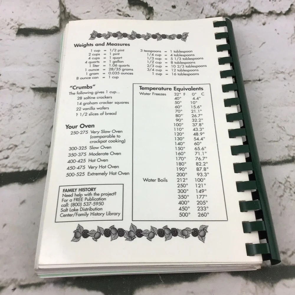 Vintage Cookbook A Collection Of Our‎ Families Favorite Recipes Spiral Bound